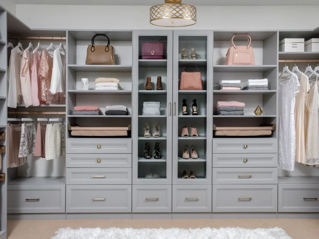 Custom closet and storage cabinetry by Wood Wonders Studio